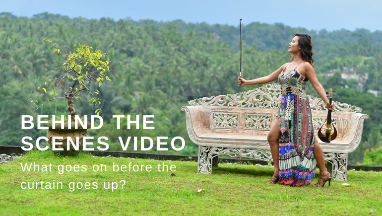 Yoomia performing outdoors in Bali